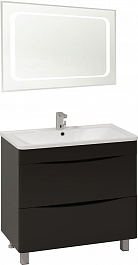Водолей Мебель для ванной Adel 100 черная – фотография-1